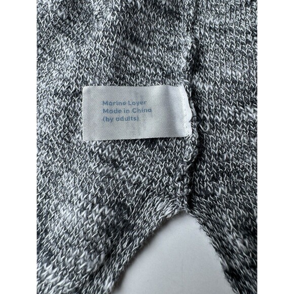 Marine Layer Womens Small Gray Marled Open Front Cardigan Sweater Cotton Casual - Picture 11 of 11